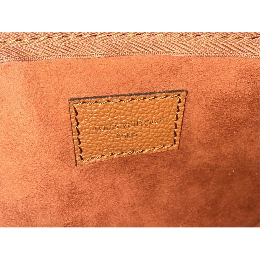 Louis Vuitton Cognac Embossed Monogram Leather Wristlet - Picture 6 of 9